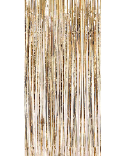 Perdea Franjurata, Model Decor Petrecere, pentru Fundal de Poze, Amenajare Colorata a Petrecerii, Dimensiune , Gold Sampanie