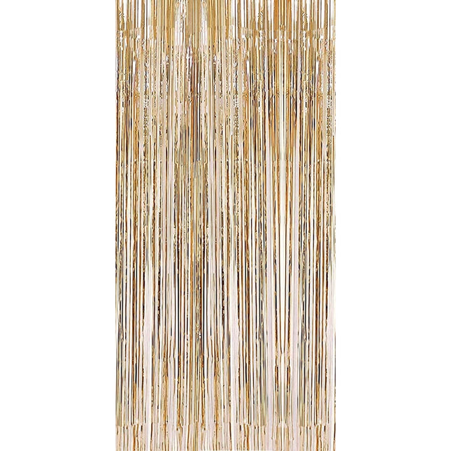 Perdea Franjurata, Model Decor Petrecere, pentru Fundal de Poze, Amenajare Colorata a Petrecerii, Dimensiune , Gold Sampanie