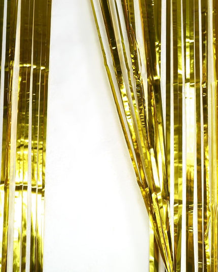 Perdea Franjurata, Model Decor Petrecere, pentru Fundal de Poze, Amenajare Colorata a Petrecerii, Dimensiune , Gold