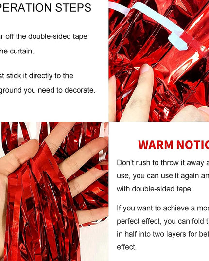 Perdea Franjurata, Model Decor Petrecere, pentru Fundal de Poze, Amenajare Colorata a Petrecerii, Dimensiune