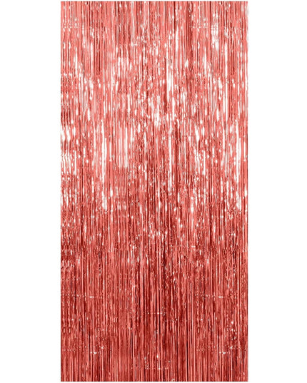 Perdea Franjurata, Model Decor Petrecere, pentru Fundal de Poze, Amenajare Colorata a Petrecerii, Dimensiune , Rose Gold