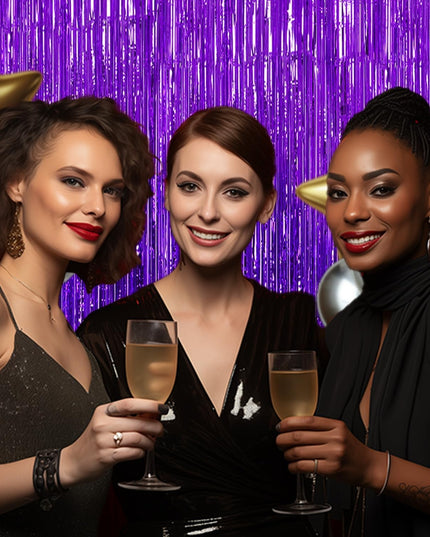 Perdea Franjurata, Model Decor Petrecere, pentru Fundal de Poze, Amenajare Colorata a Petrecerii, Dimensiune