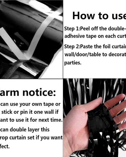 Perdea Franjurata, Model Decor Petrecere, pentru Fundal de Poze, Amenajare Colorata a Petrecerii, Dimensiune