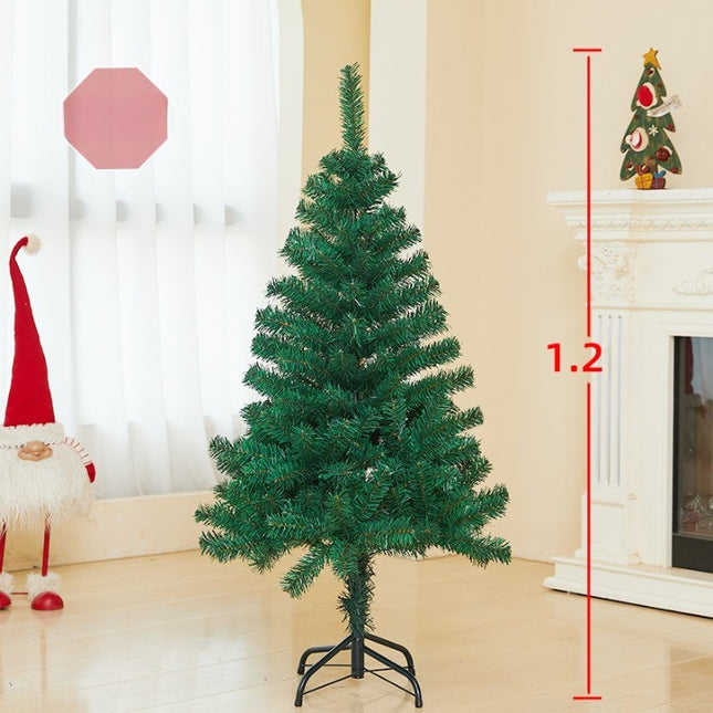 Brad de Craciun artificial cu suport inclus , 240 ramuri/varfuri, material plastic, suport clasic, fara iluminare, utilizat pentru interior/exterior