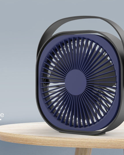 Mini ventilator pentru birou cu usb, rotire 360 grade, 3 viteze, 1500 mA