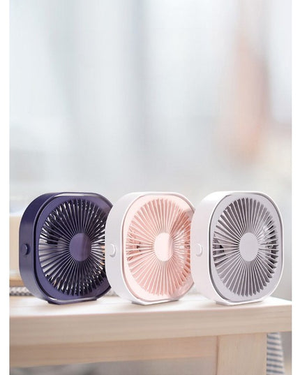 Mini ventilator pentru birou cu usb, rotire 360 grade, 3 viteze, 1500 mA