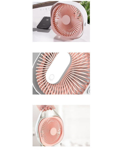 Mini ventilator pentru birou cu usb, rotire 360 grade, 3 viteze, 1500 mA