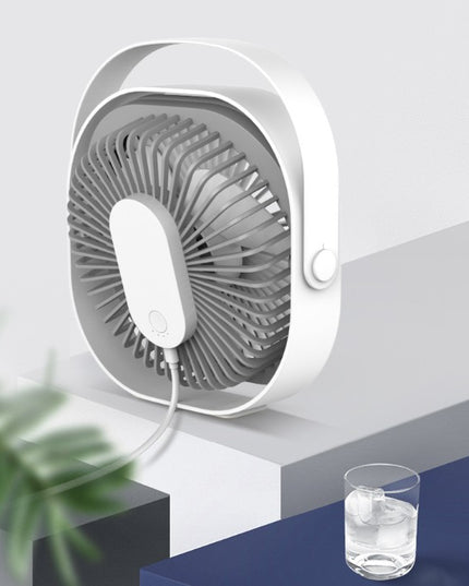 Mini ventilator pentru birou cu usb, rotire 360 grade, 3 viteze, 1500 mA