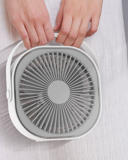 Mini ventilator pentru birou cu usb, rotire 360 grade, 3 viteze, 1500 mA