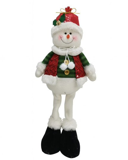 Figurina de Craciun Om de Zapada Textil, Om de Zapada pentru Decoratiuni de Craciun, din Material Textil Moale