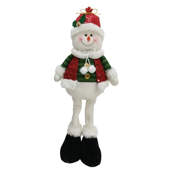 Figurina de Craciun Om de Zapada Textil, Om de Zapada pentru Decoratiuni de Craciun, din Material Textil Moale