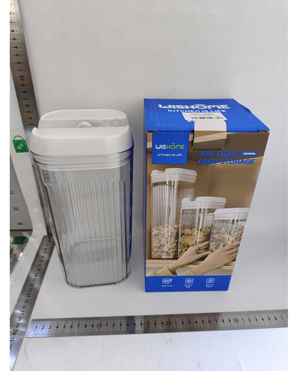 de Depozitare Alimente, de Tip Container, 3.7L,Recipiente pentru Cereale in Bucatarie, Transparente cu Capac