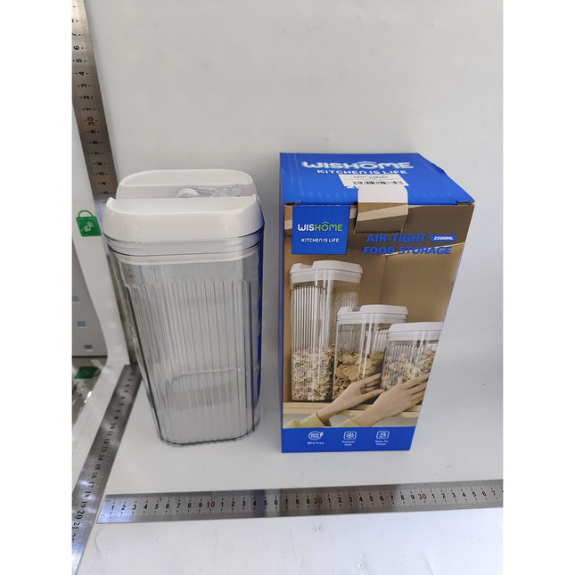 de Depozitare Alimente, de Tip Container, 3.7L,Recipiente pentru Cereale in Bucatarie, Transparente cu Capac
