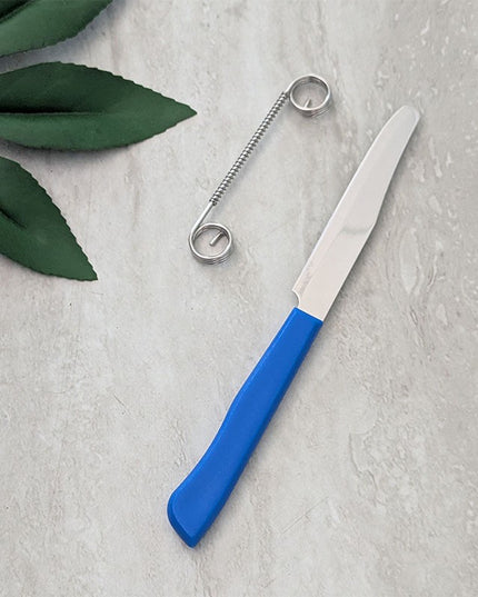 Cutit 2in1, Feliere/Curatare, Grosime Feliere Reglabila, 22 cm, din Otel Inoxidabil