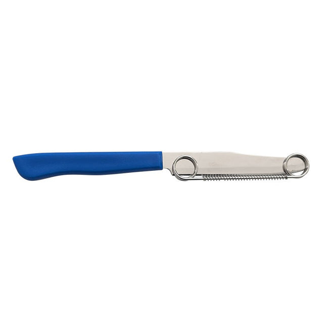 Cutit 2in1, Feliere/Curatare, Grosime Feliere Reglabila, 22 cm, din Otel Inoxidabil