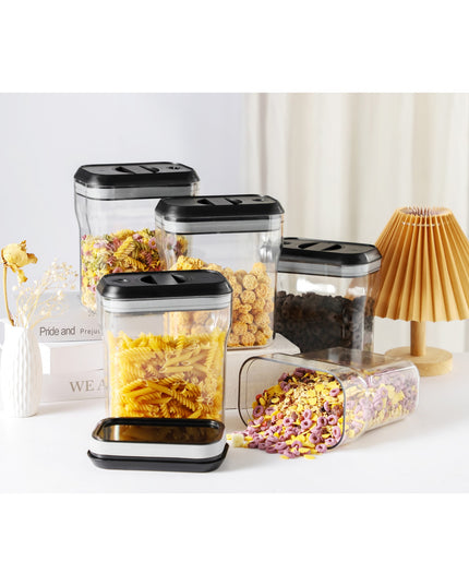 Recipient din Plastic, pentru Alimente/Obiecte, Inchidere Ermetica Rotire 90 grade, 2l