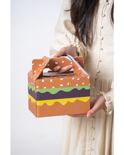 Set Farfurii Ceramice sub Forma de Burger, din Ceramica, pentru Sosuri si Gustari, Mini Farfurii Stivuibile