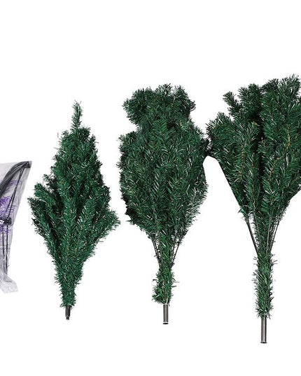 Brad de Craciun artificial cu suport inclus , 800 ramuri/varfuri, material plastic, suport clasic, fara iluminare, utilizat pentru interior/exterior