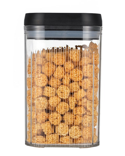 de Depozitare Alimente, tip Container, 1.9L,Recipiente pentru Cereale in Bucatarie, Transparente cu Capac