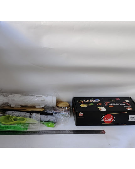 Ustensile pentru Sushi, din 31 Accesorii pentru Sushi, pentru Sushi HOME MADE, Cutit Inclus, Forme, Betisoare