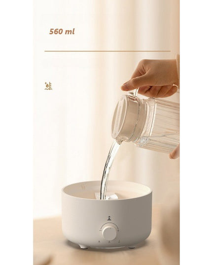 Umidificator de tip vulcan, cu aromaterapie, cu telecomanda, 560 ml, model V21B