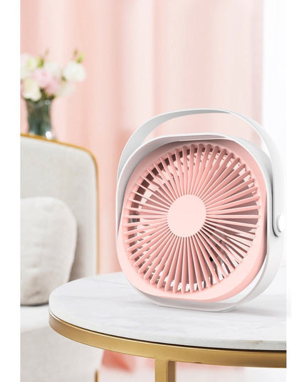 Mini ventilator pentru birou cu usb, rotire 360 grade, 3 viteze, 4000 mA