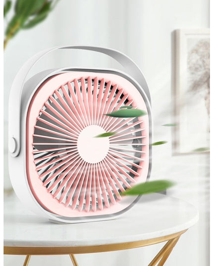 Mini ventilator pentru birou cu usb, rotire 360 grade, 3 viteze, 4000 mA