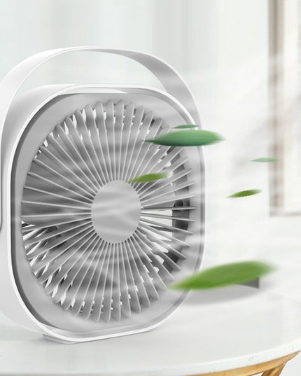 Mini ventilator pentru birou cu usb, rotire 360 grade, 3 viteze, 4000 mA