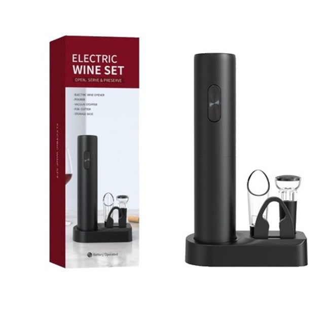 Tirbuson Electric din 5 piese, Deschizator Electric, cu Baterii, Multifunctional