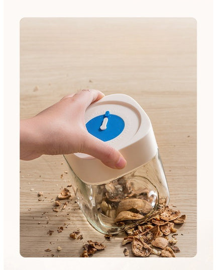 Borcan din Sticla de Inalta Calitate, Capac Ermetic, Uz Casnic, Depozitarea Condimentelor sau a Alimentelor Umede si Uscate, 500 mL