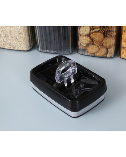 6 Recipiente din Plastic, pentru Alimente/Obiecte, Inchidere Ermetica, Textura Ondulata, .5l, .3l