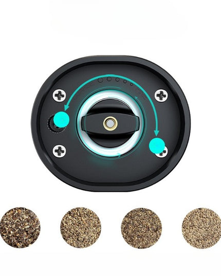 Rasnita Electrica pentru Cafea si Condimente, Cutit de Macinare din Otel Inoxidabil, Incarcare cu Baterii, Optiuni Diferite de Macinare, Usor de Manevrat