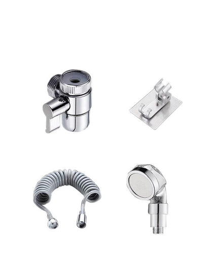 Extensie de Dus, pentru Baterie Baie sau Bucatarie, 4 Piese, Filtru de Ioni Negativi, Furtun Flexibil de 1.5 Metri