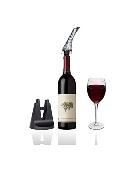 Aerator cu Turnator de Vin 2in1, Decantare, Anti-Picurare, Fara Scurgere