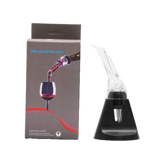 Aerator cu Turnator de Vin 2in1, Decantare, Anti-Picurare, Fara Scurgere