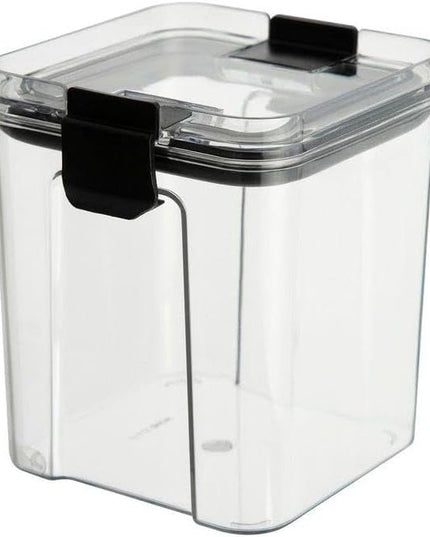 4 Recipiente Depozitare Alimente, pentru Organizare Bucatarie, cu Inchidere Ermetica