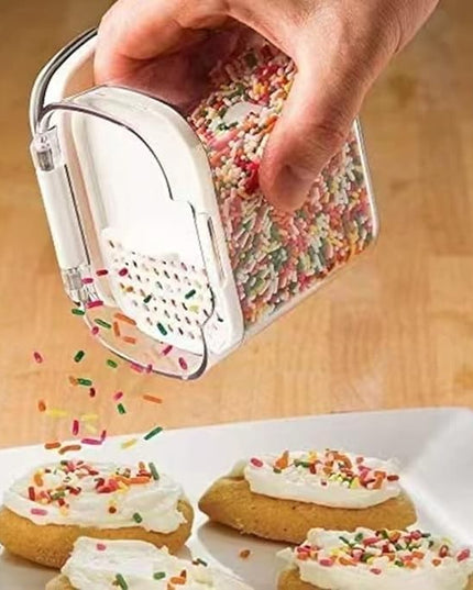 4 Recipiente Depozitare Alimente, pentru Organizare Bucatarie, cu Inchidere Ermetica