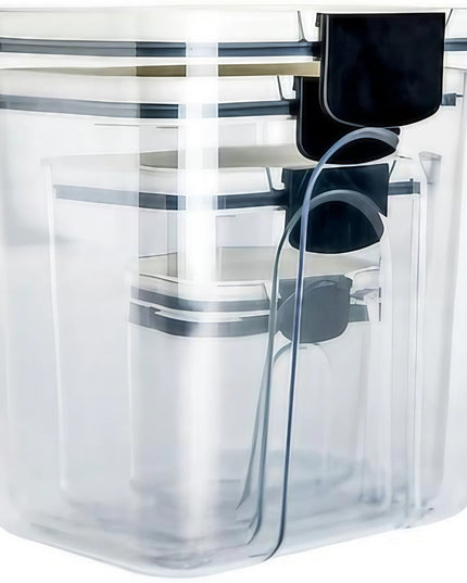 4 Recipiente Depozitare Alimente, pentru Organizare Bucatarie, cu Inchidere Ermetica