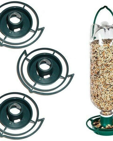 Suport Sticla pentru Hranit Pasari, din Plastic, de Gradina, Fara Sticla