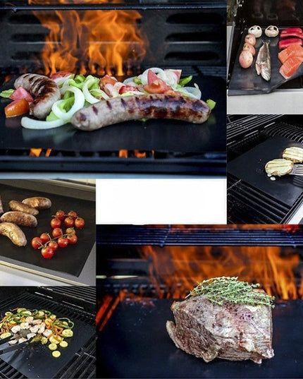 4 Folii Antiaderente din Teflon, Multifunctionale, Rezistente la Apa si Temperaturi Ridicate, pentru Gratar, Cuptor, BBQ Grill