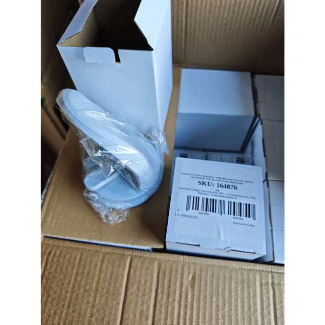 Suport de Picior, pentru Baie, cu Ventuza, din PP si PVC, Antiderapant, 11.5 x 15 cm