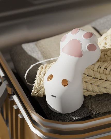 Aparat pentru Curatat Scame, Par Si Praf, Pentru Diferite Tipuri De Material, Incarcare USB Type-C, Model Labuta de Pisica