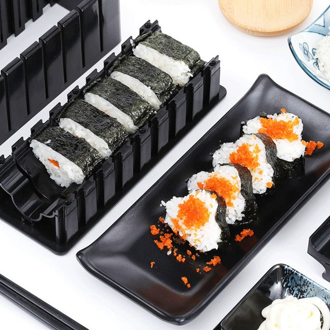 Aparat pentru Sushi, 7 Accesorii pentru Sushi, Ofera 3 Forme de Design, Rotund, Triunghi, Inimioare