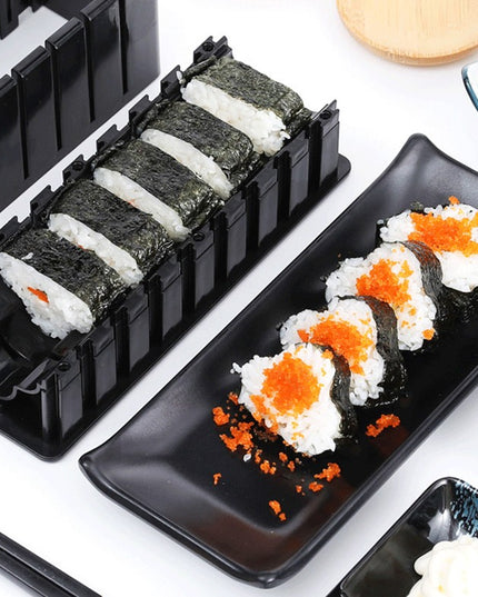 Aparat pentru Sushi, 7 Accesorii pentru Sushi, Ofera 3 Forme de Design, Rotund, Triunghi, Inimioare