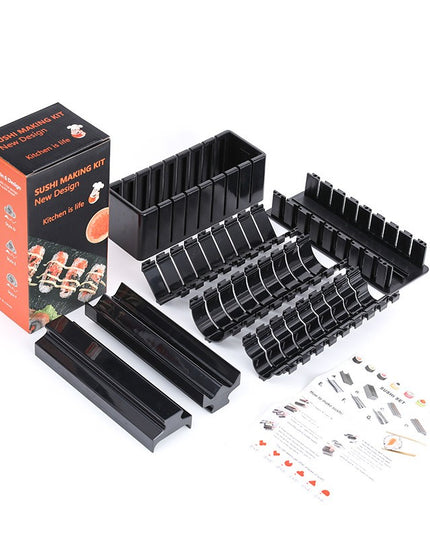 Aparat pentru Sushi, 7 Accesorii pentru Sushi, Ofera 3 Forme de Design, Rotund, Triunghi, Inimioare