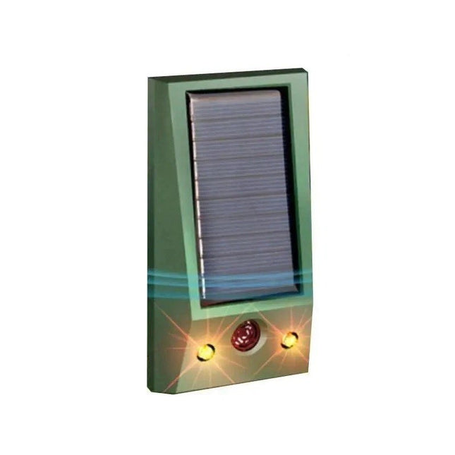 Aparat Solar LED cu Ultrasunete, Repelent pentru Animale Mari si Mici, Lumina Rosie si Alba, Anti Rozatoare, Anti Insecte, Frecventa 9-36.5KHZ