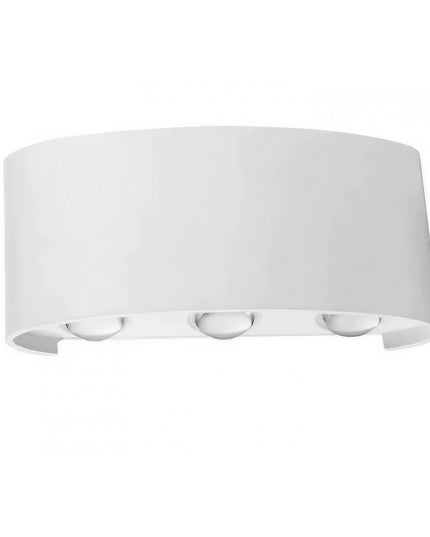 Aplica pentru Perete, Interior/Exterior, Rezistenta la Umezeala IP65, 8 W, Lumina Calda, Aluminiu