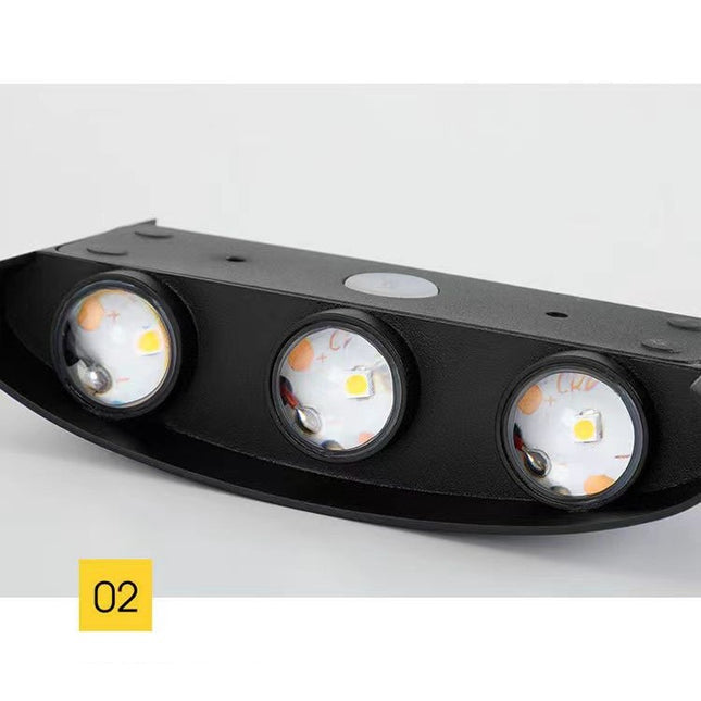 Aplica pentru Perete, Interior/Exterior, Rezistenta la Umezeala, 8 W, Aluminiu