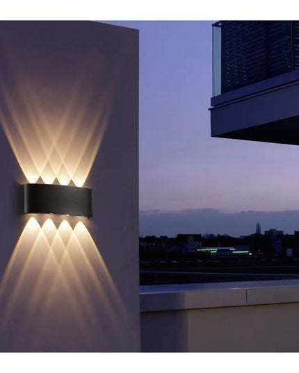 Aplica pentru Perete, Interior/Exterior, Rezistenta la Umezeala, 8 W, Aluminiu