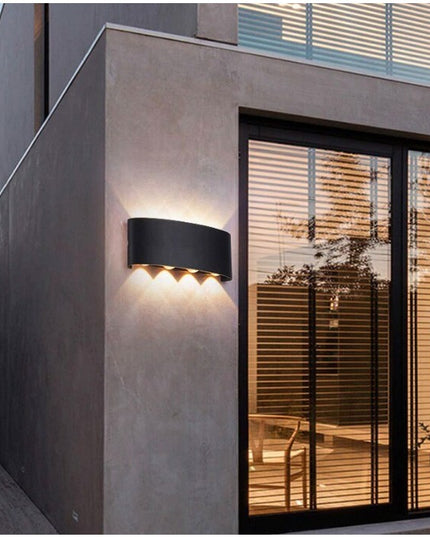 Aplica pentru Perete, Interior/Exterior, Rezistenta la Umezeala, 8 W, Aluminiu